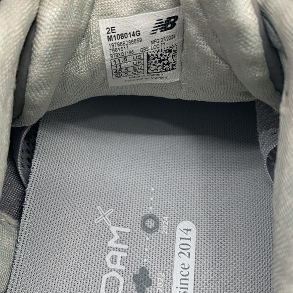 New Balance Fresh Foam x 1080 Gray Running Shoes Size 11.5 - Picture 7 of 8